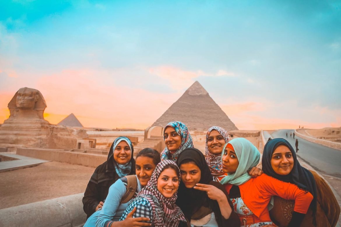 Pirâmides e a Esfinge no Egito