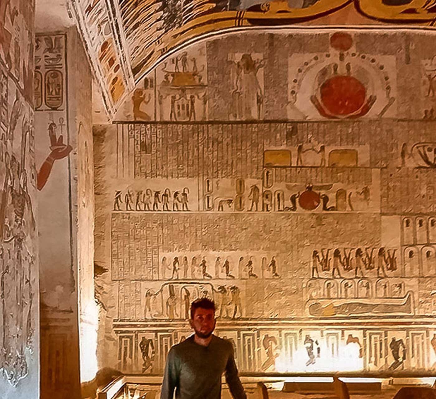 Detalhes da tumba de Ramsés III - Vale dos Reis, Egito