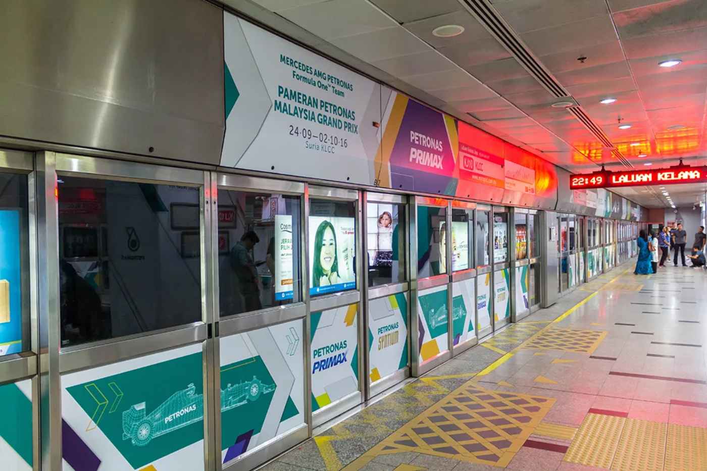Estação de transporte em Kuala Lumpur