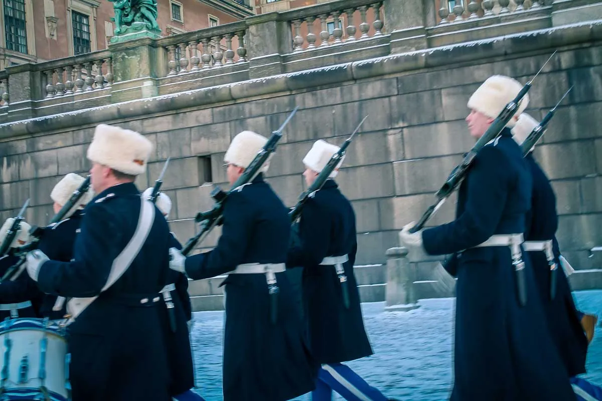 Guarda Real de Estocolmo na Suécia
