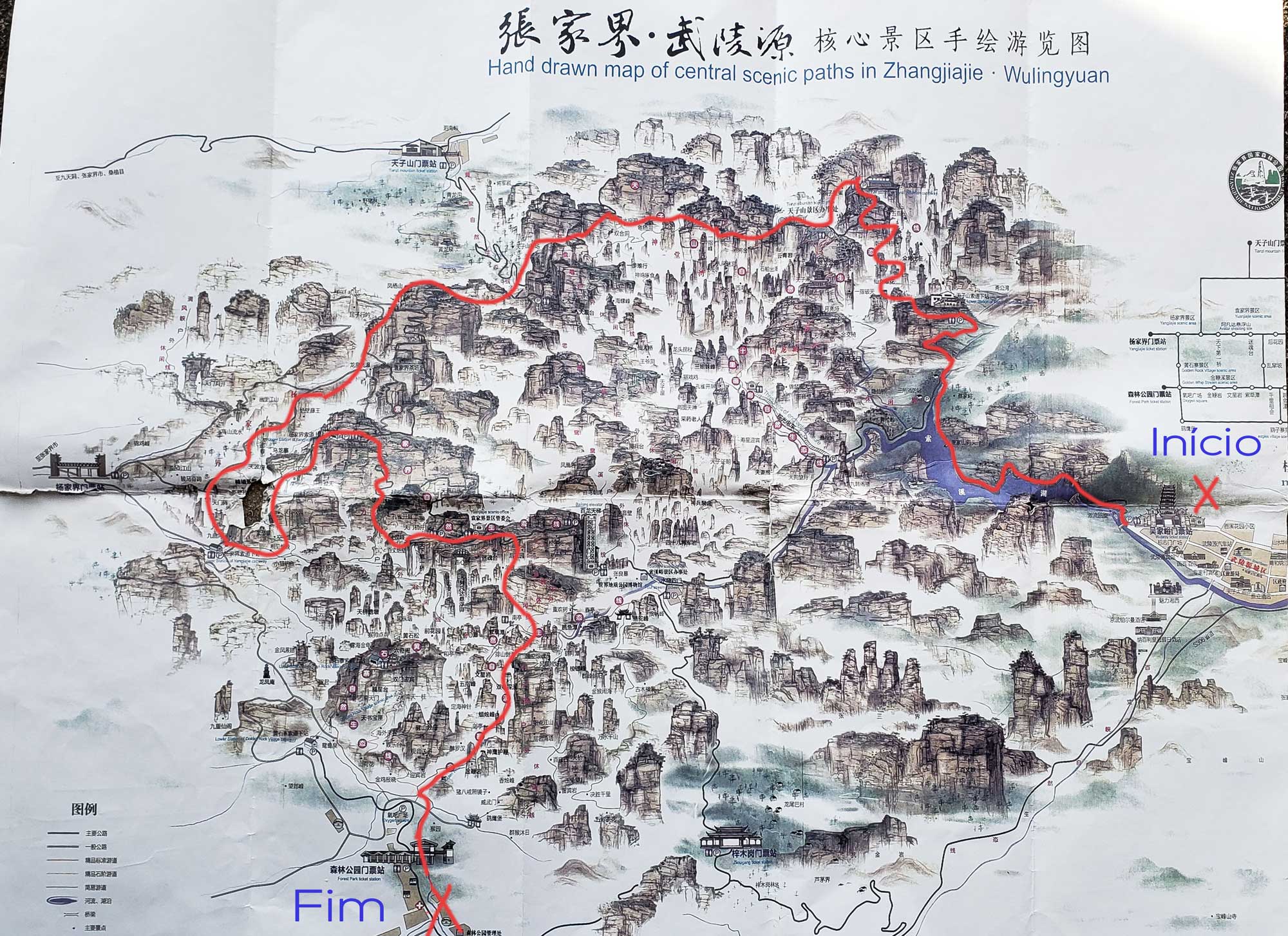 Zhangjiajie-Map