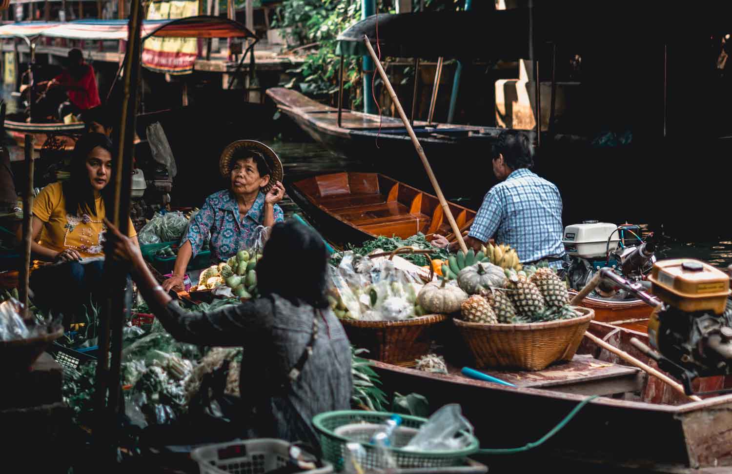 Mercado flutuante Bangkok Khlong Lat Mayom