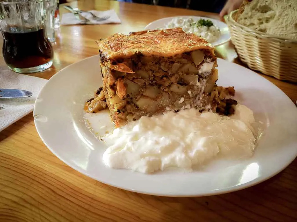 Musaka uma das comidas típica da Bulgária