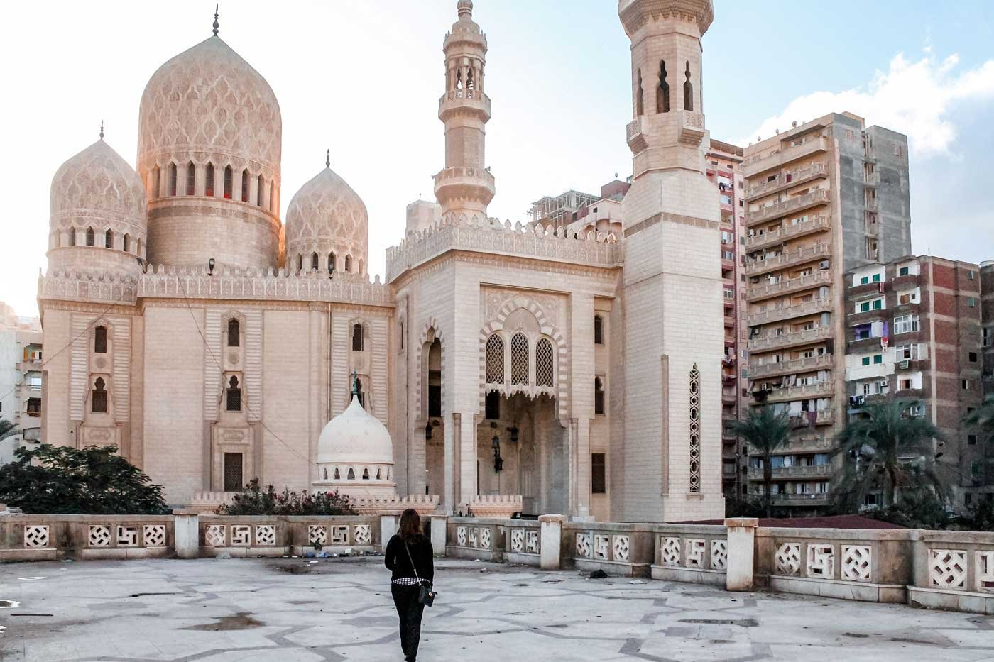 Mesquita na cidade de Alexandria no Egito