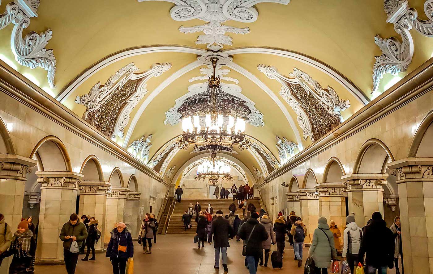 Estação de Metro em Moscou