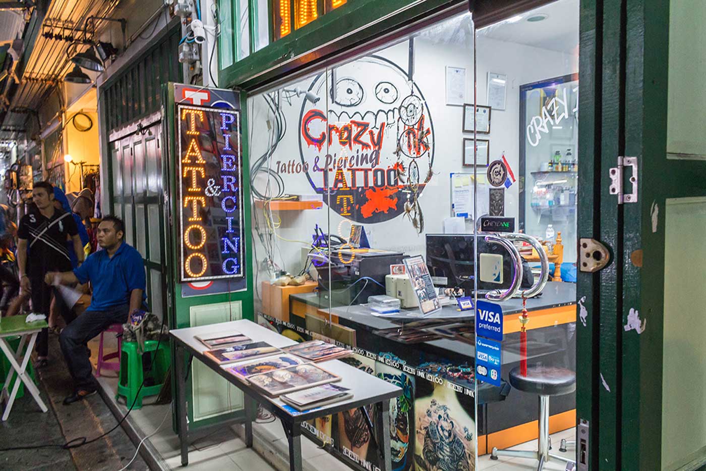 Estúdio de Tatuagem em Bangkok