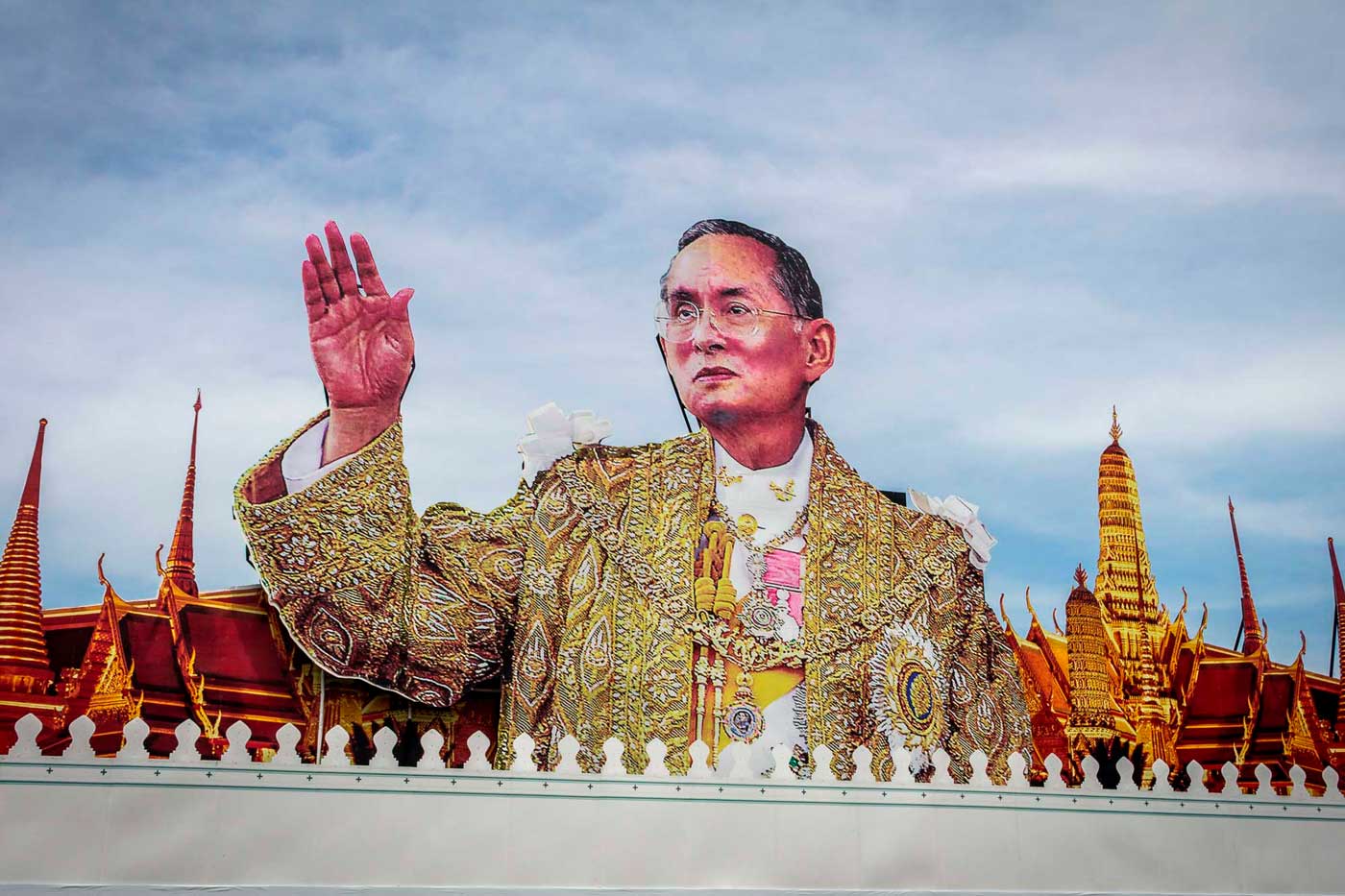 Imagem do Rei Bhumibol Adulyadej