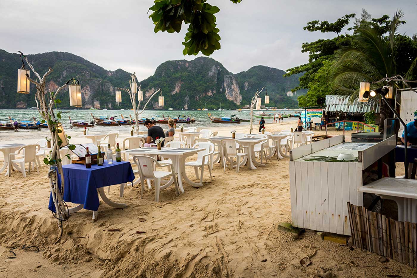 Restaurante a beira mar de PhiPhi do Bayview Resort