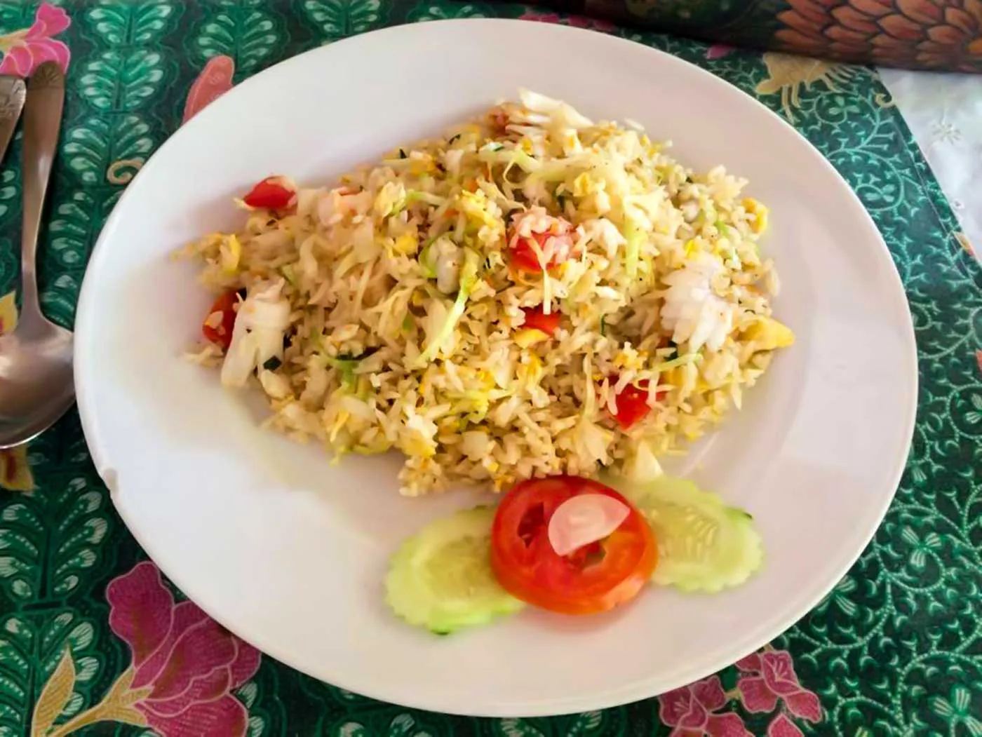 Prato de arroz frito tailandes, o thai fried rice