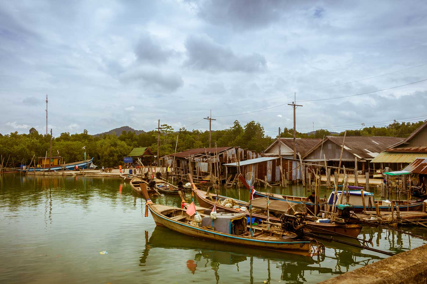 Vila de pescadores em em Koh Yao Noi, Tailandia