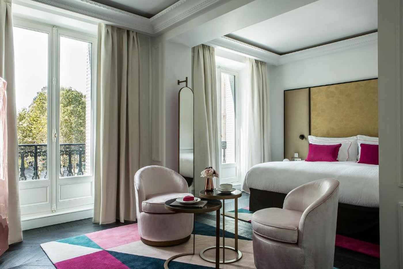 Quarto do Fauchon Hotel Paris - Hotéis de luxo em Paris