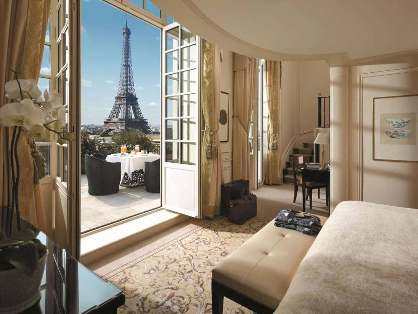 Quarto do Hotel Shangri-La Paris