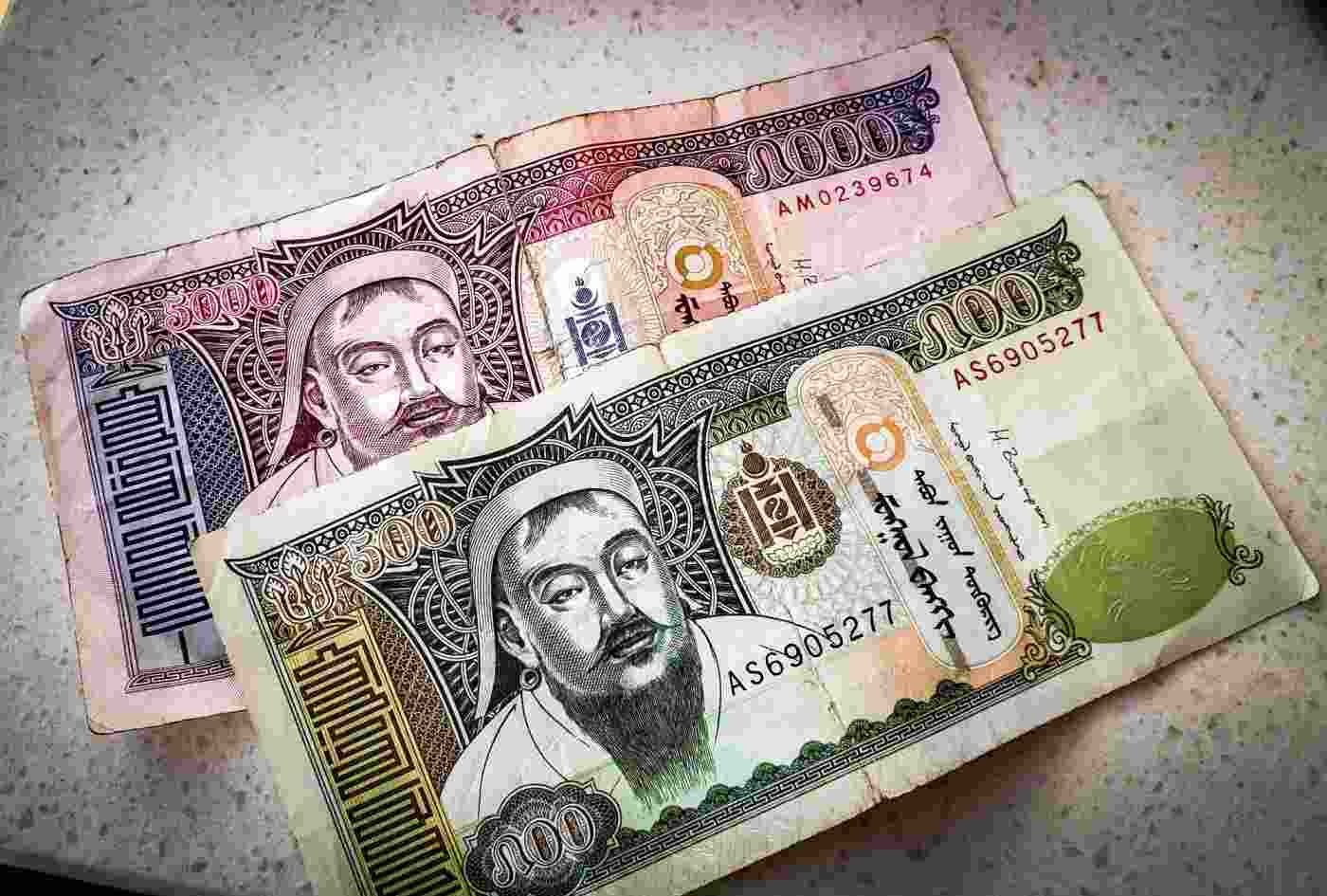 Dinheiro da Mongólia Tugrik Mongolian Currency