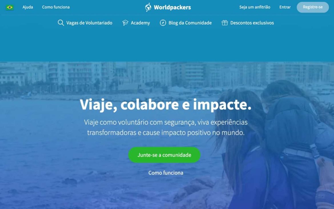 Worldpackers site de trabalho voluntário