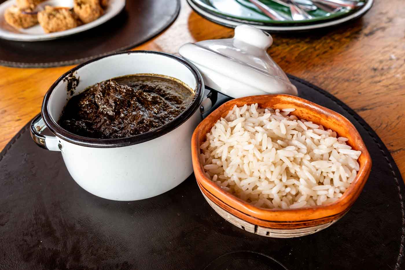 Maniçoba e arroz