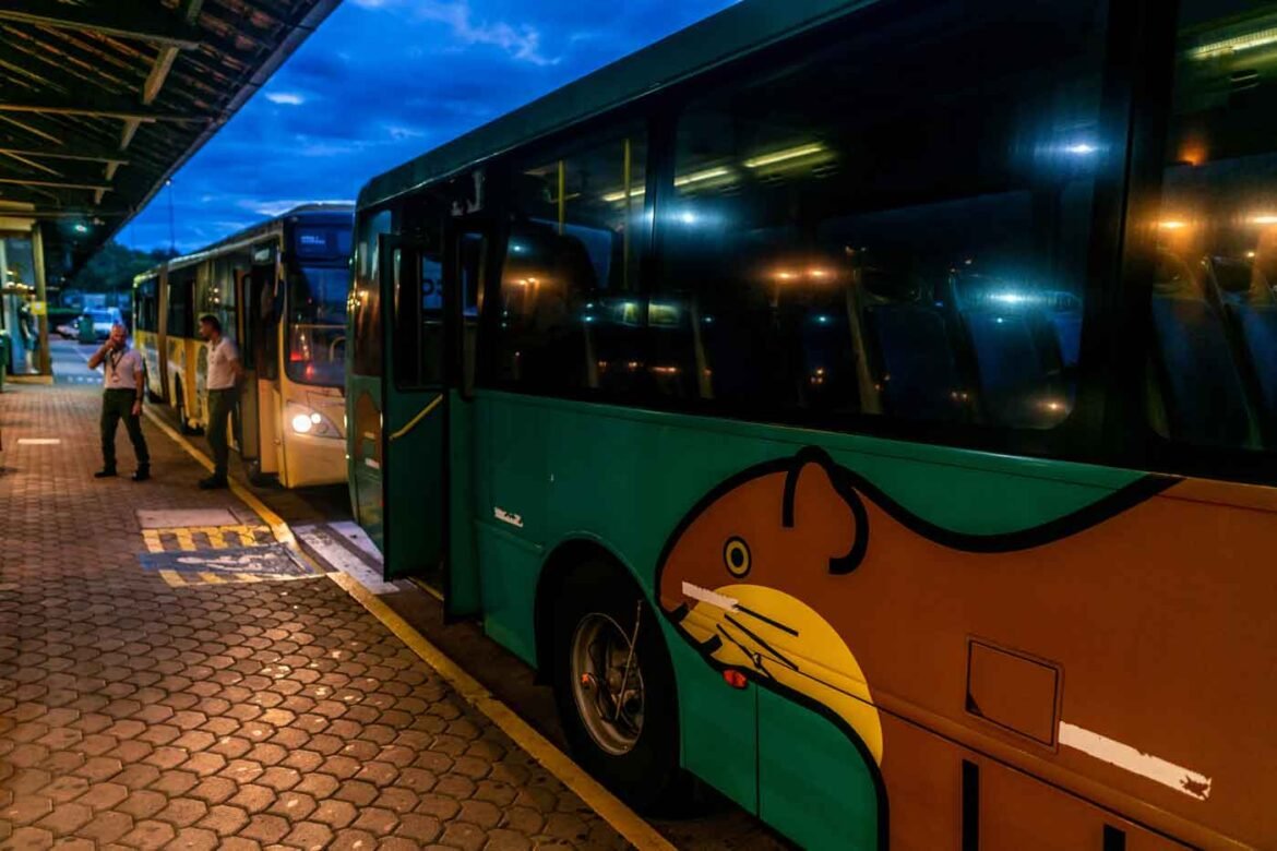 Ônibus do parque Nacional das Cataratas do Iguaçu