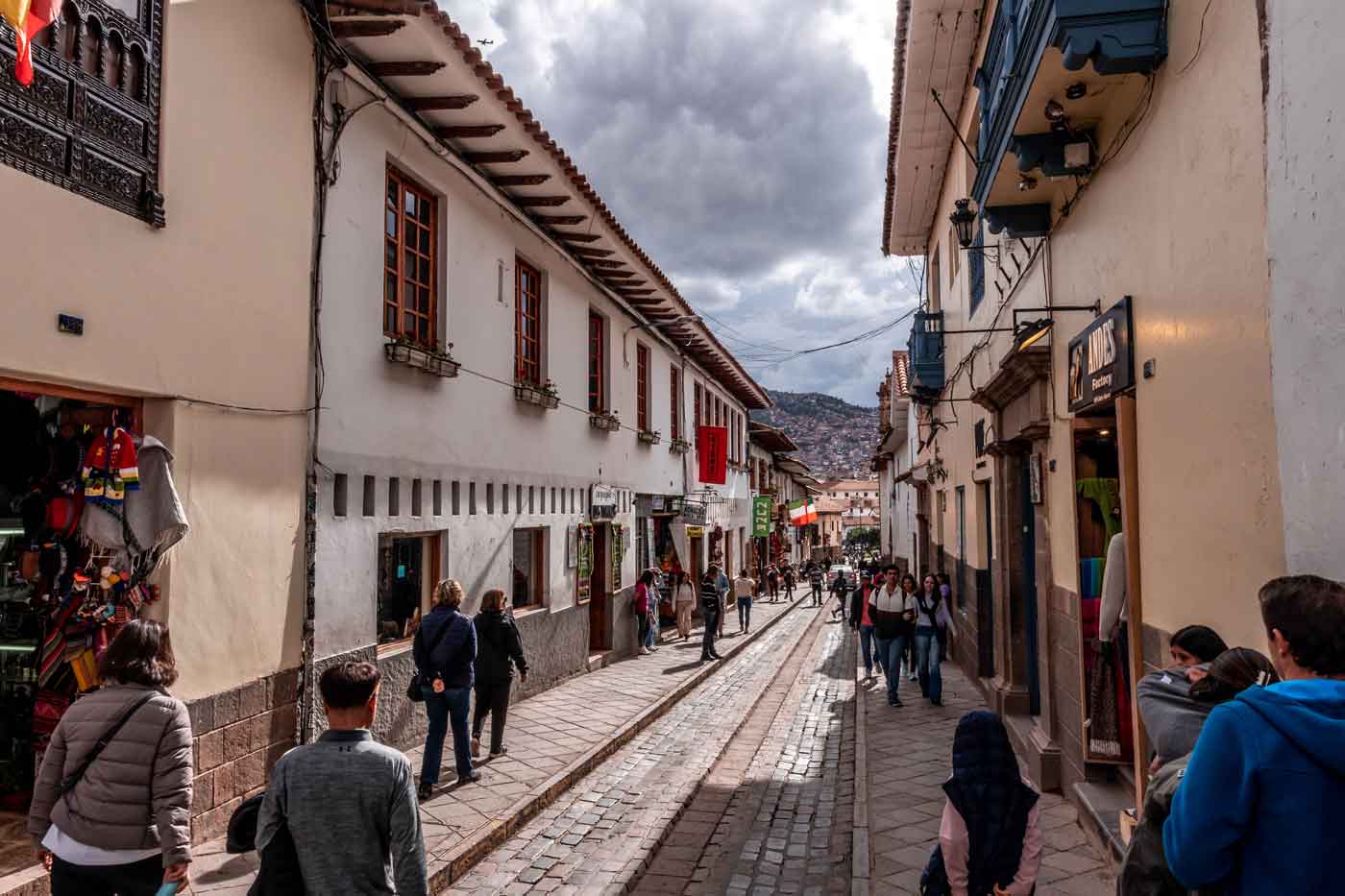 Rua de Cusco, no Peru