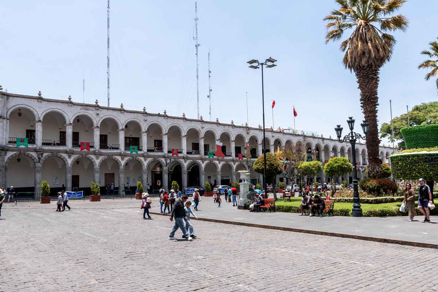 Plaza de Armas em Arequipa no Peru